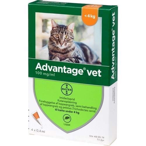 Advantage Loppemiddel Til Katte Under Kg Ml