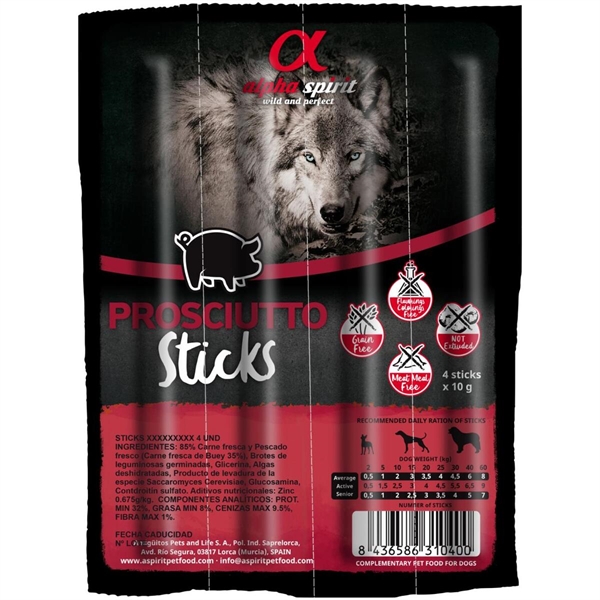 Alpha Spirit Ham Sticks 16 Stk Storkøb