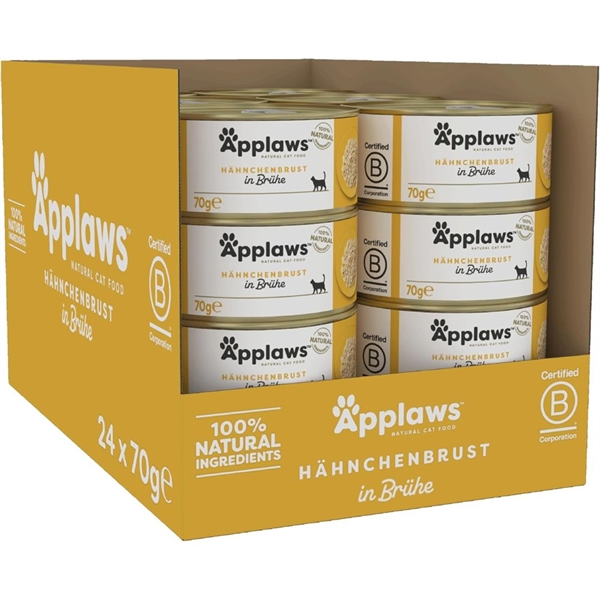 Applaws Cat Dåsemad Chicken Breast In Broth 24 156g