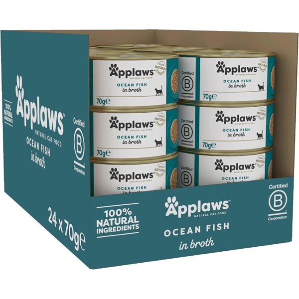 Applaws Cat Dåsemad Ocean Fish In Broth 24 70g