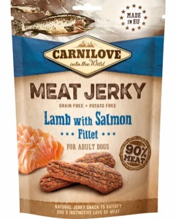 Carnilove Meat Jerky  Lam Og Laks Fillet  100g