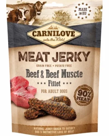 Carnilove Meat Jerky  Oksefillet  100g