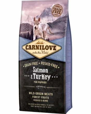 Carnilove Puppy Salmon   Turkey  12 Kg