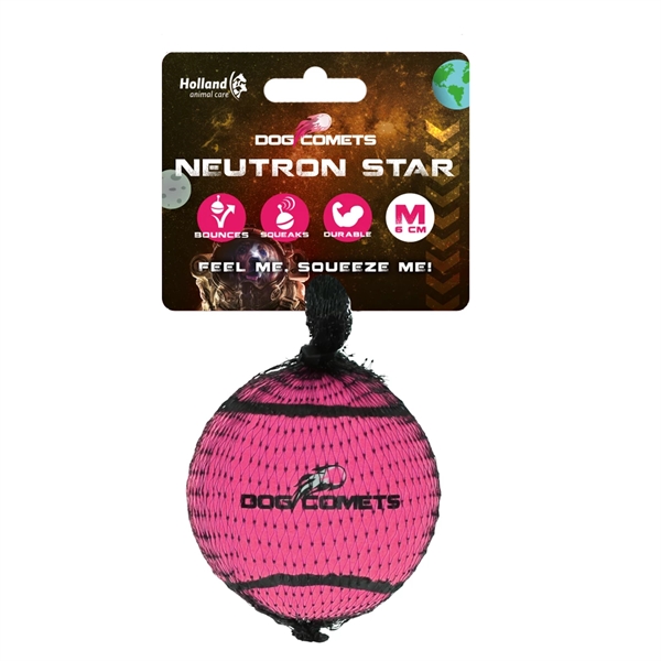 Dog Comets Tennisbold Pink Medium