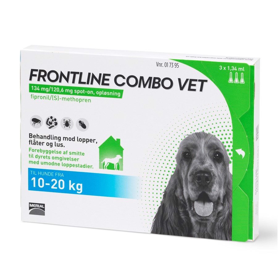 Frontline Combo Loppemiddel Til Hunde 10-20 Kg Stk