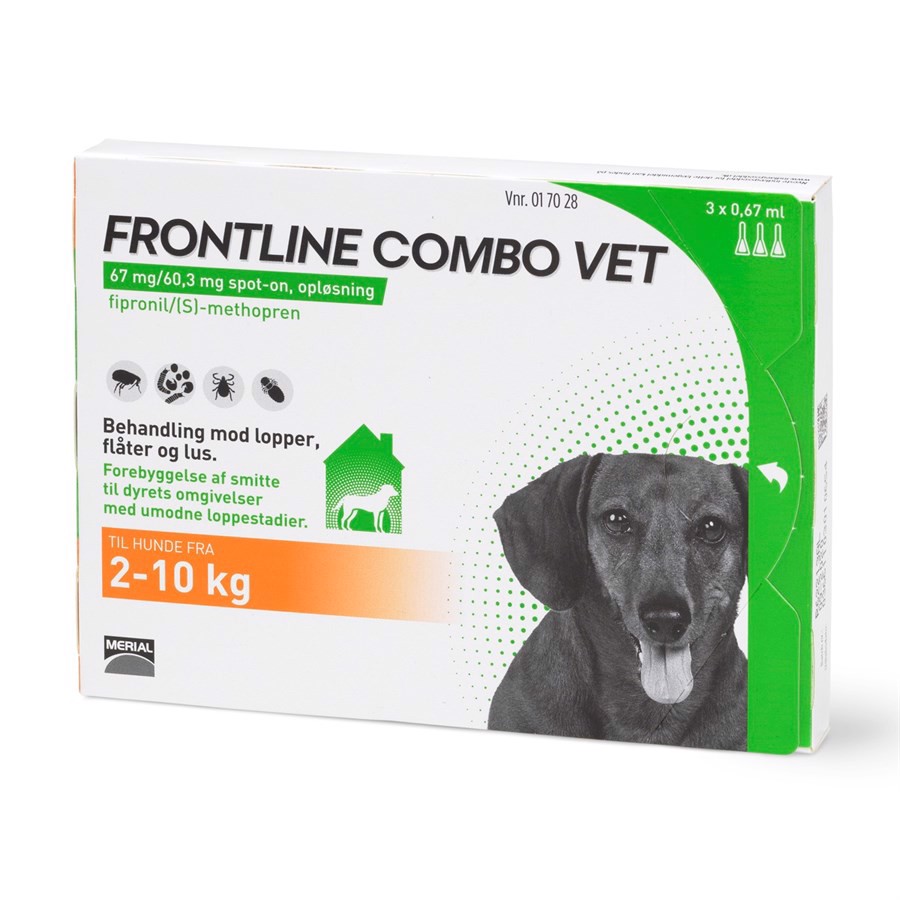 Frontline Combo Loppemiddel Til Hunde -10 Kg Stk