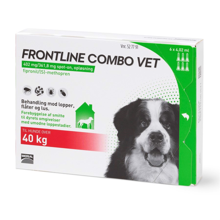 Frontline Combo Til Hunde Over 40 Kg Bonuspakke Stk