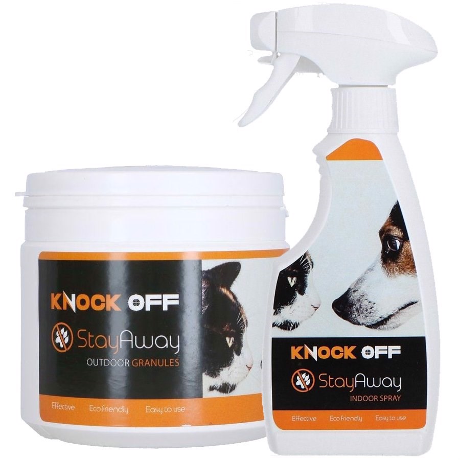 Gå Væk Kat Og Hund Kombipakke Til Udendørs Og Indendørs Spray Og Granulat
