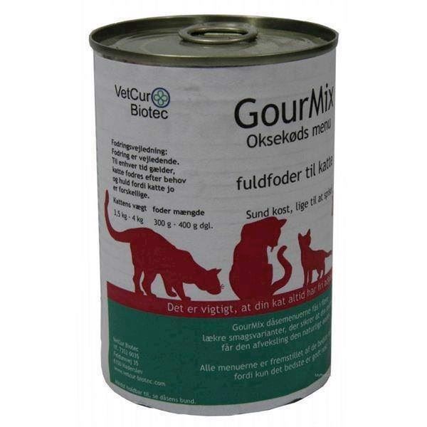 Gourmix Luksusmenu Til Katte Med Oksekød Smag 400g