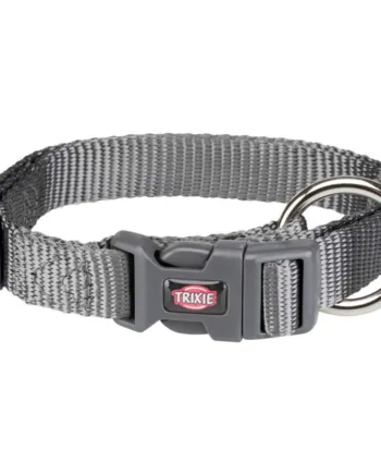 Nylon Halsbånd  Grå  22-35 Cm
