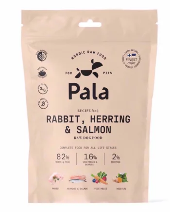 Pala Raw Dog Food Rabbit  Hering   Salmon  400g