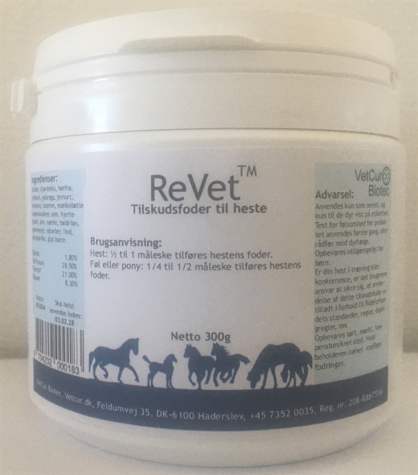 Vetcur Revet Pulver Tilskud Til Hest 300g