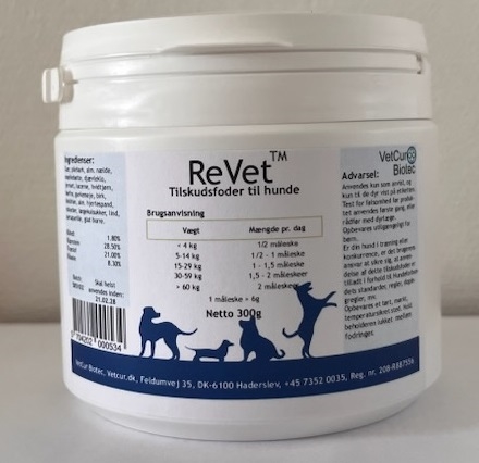 Vetcur Revet Pulver Tilskud Til Hund Mod Ledproblemer 300g