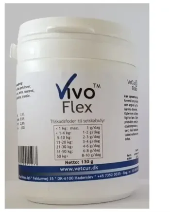 Vetcur Vivo Flex Pulver Tilskud Til Hund Og Kat  130g