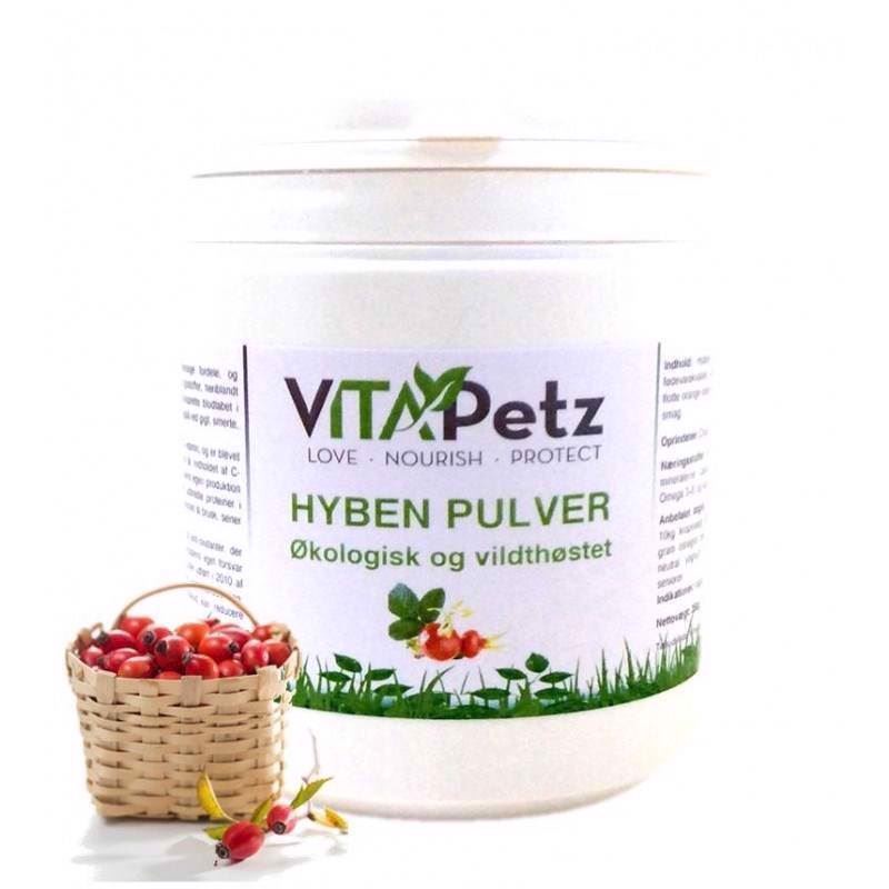 Vitapetz Hyben Pulver økologisk Vildthøstet 350 Gr