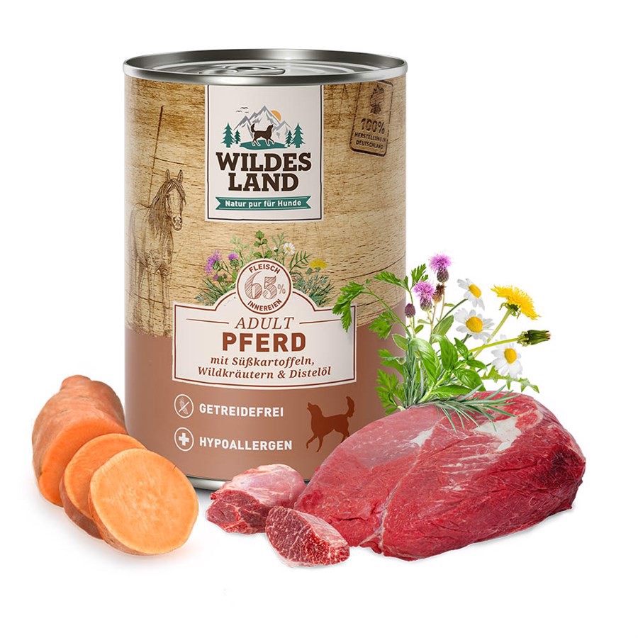 Wildes Land Classic Hest Dåsemad Til Hunde 400g
