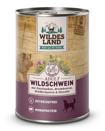 Wildes Land Classic Vildsvin Dåsemad Til Hunde  400g