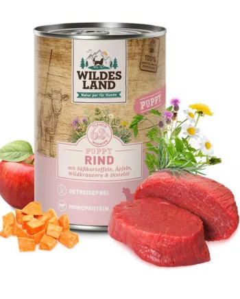 Wildes Land Puppy Oksekød Dåsemad  400g