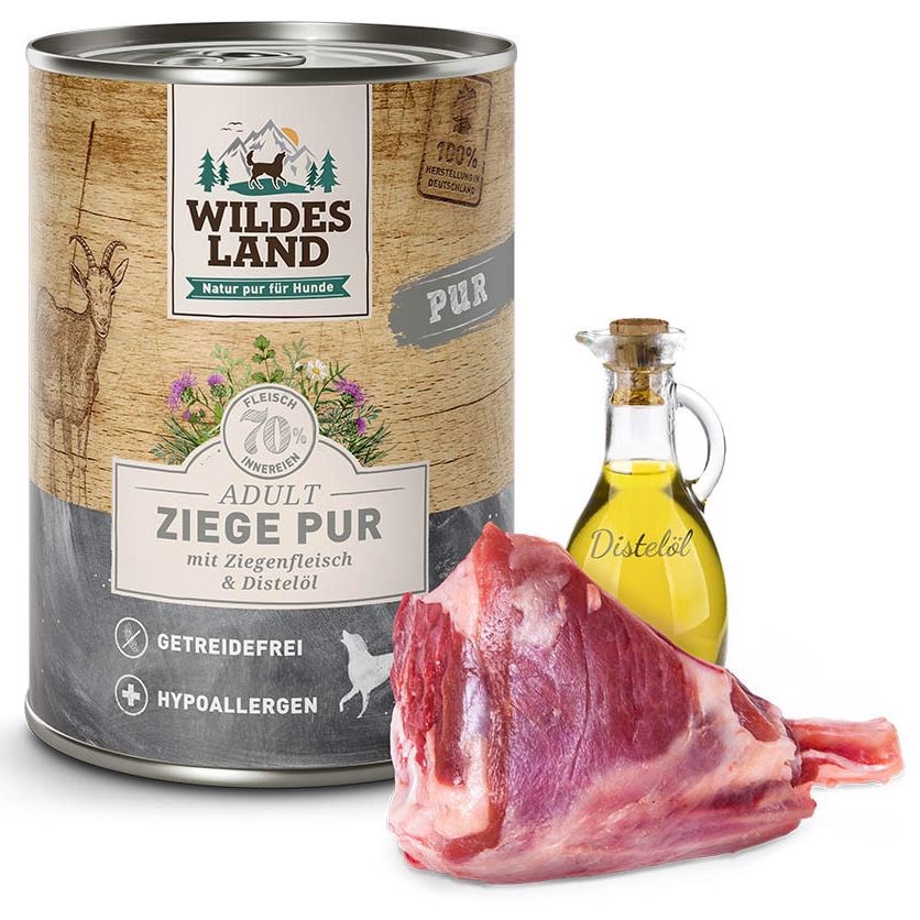 Wildes Land Pur Ged Dåsemad Til Hunde 400g