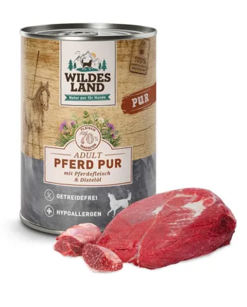 Wildes Land Pur Hest Dåsemad  400g