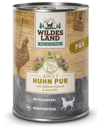 Wildes Land Pur Kylling Dåsemad  400g