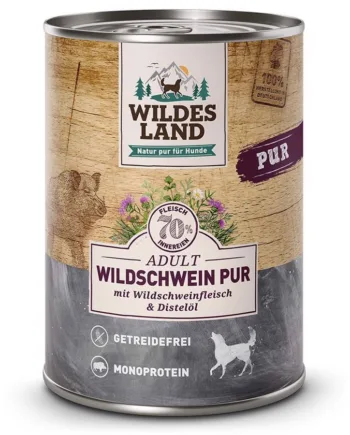Wildes Land Pur Vildsvin Dåsemad  400g