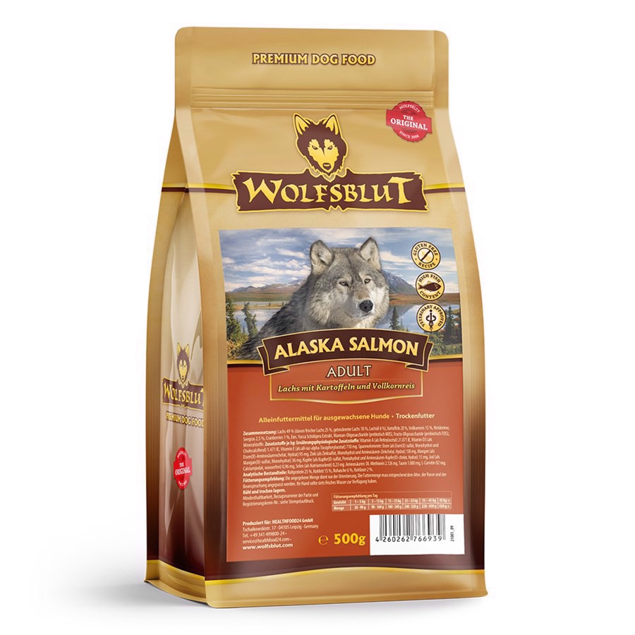 Wolfsblut Alaska Salmon Adult Smagsprøve 400g