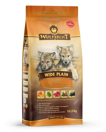 Wolfsblut Wide Plain Puppy  Med Hest  12   Kg