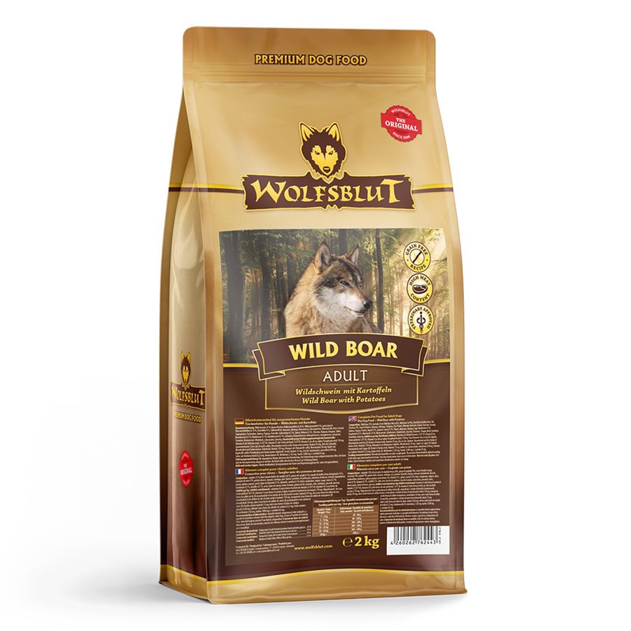 Wolfsblut Wild Boar Adult Med Vildsvin Kg