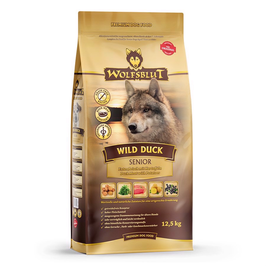 Wolfsblut Wild Duck Senior Med And 12 Kg