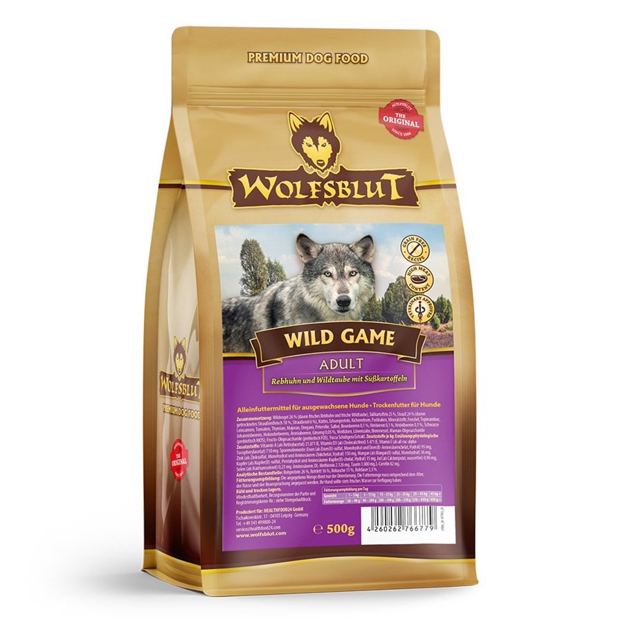 Wolfsblut Wild Game Adult Smagsprøve 400g