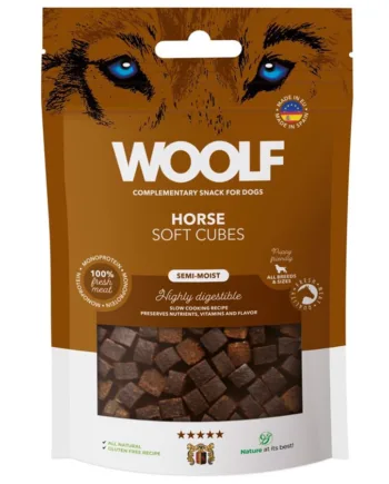 Woolf Soft Cubes Horse  100g