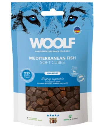 Woolf Soft Cubes Mediteranean Fish  100g