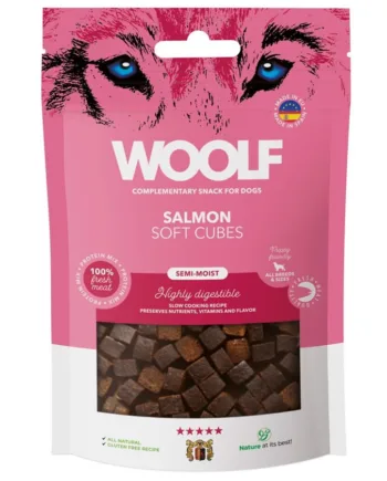 Woolf Soft Cubes Salmon  100g