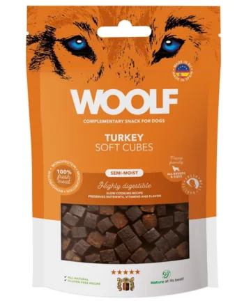 Woolf Soft Cubes Turkey  100g