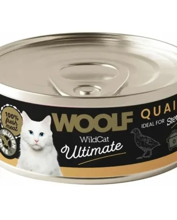 Woolf Ultimate Quail  Dåsemad Til Kat  12 Dåser   85g