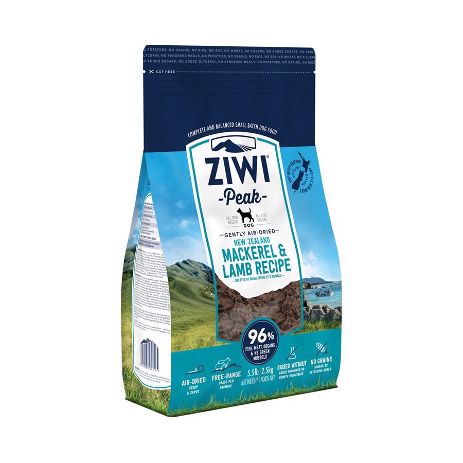 Ziwipeak Dog Air-dried Mackarel And Lamb Tørret Kød Kg