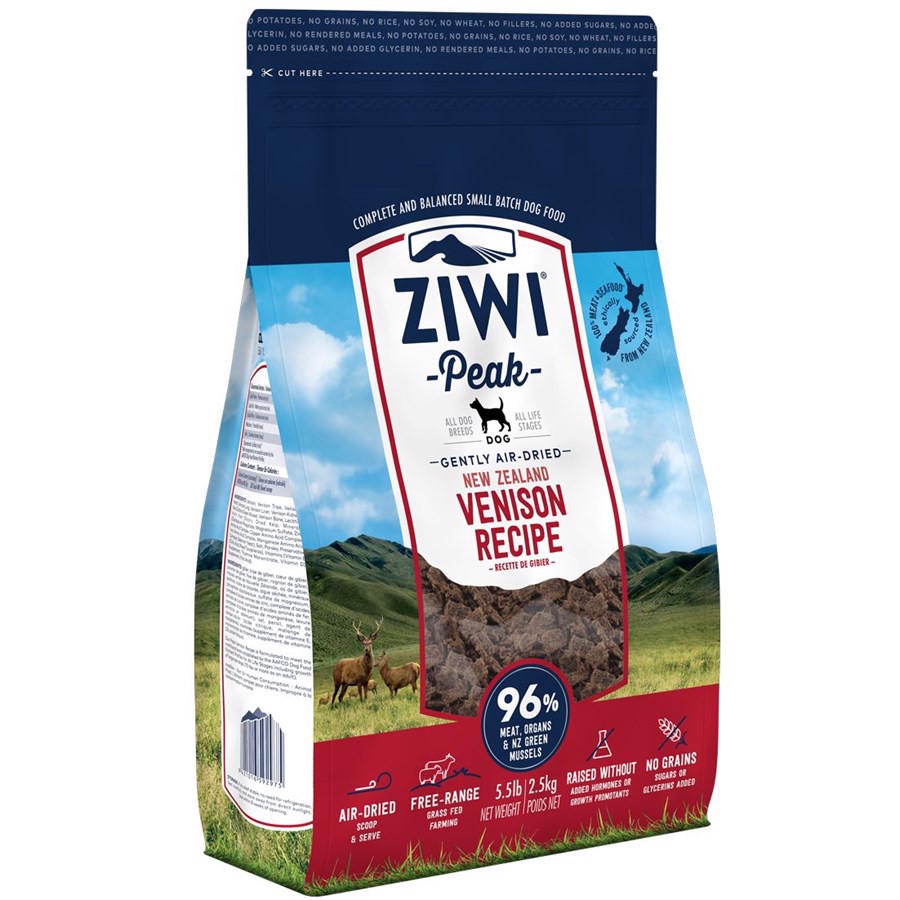 Ziwipeak Dog Air-dried Venison Tørret Kød Med Hjort Kg