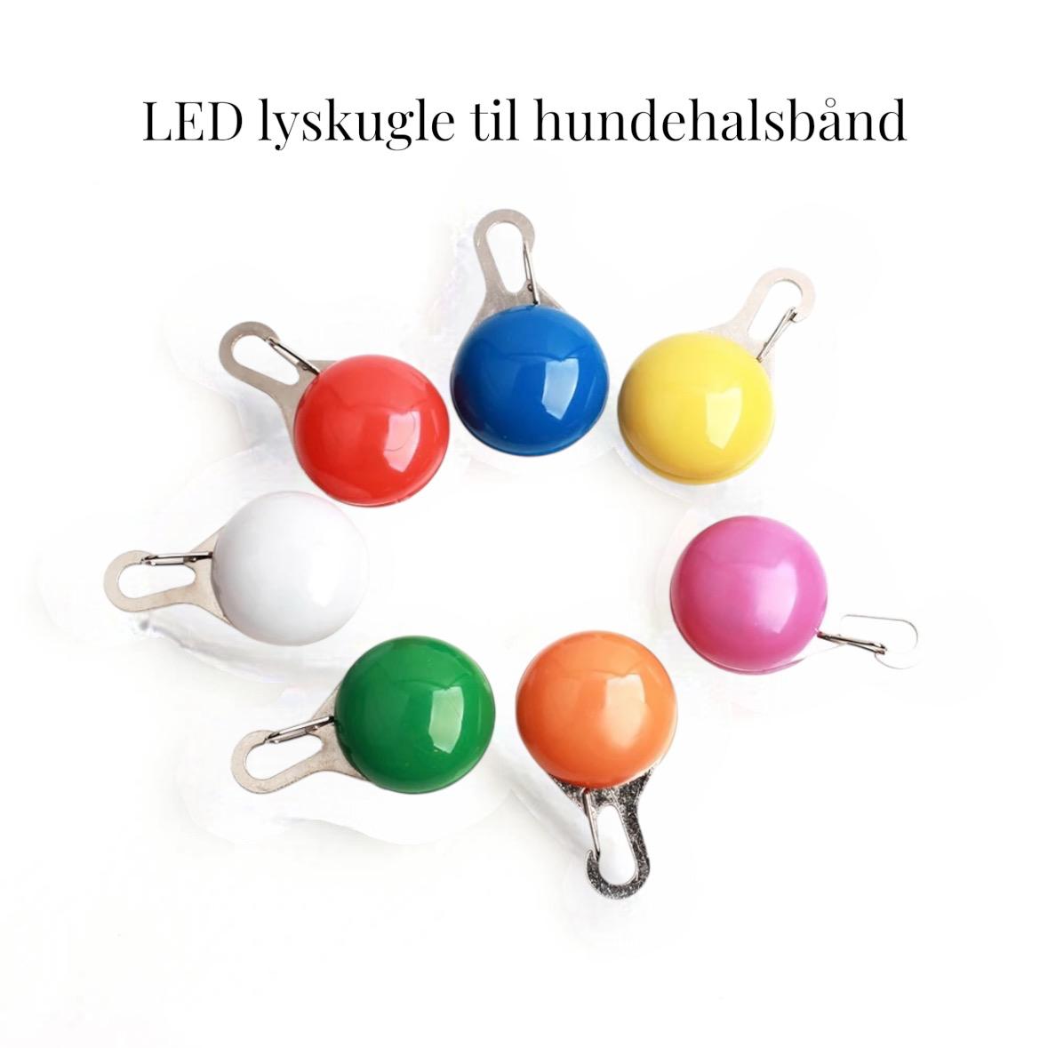 Led Lyskugle Til Halsbånd Blå