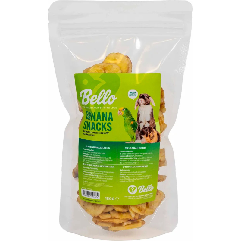 Bananchips Til Kanin  Marsvin  Hamster   Fugle  150