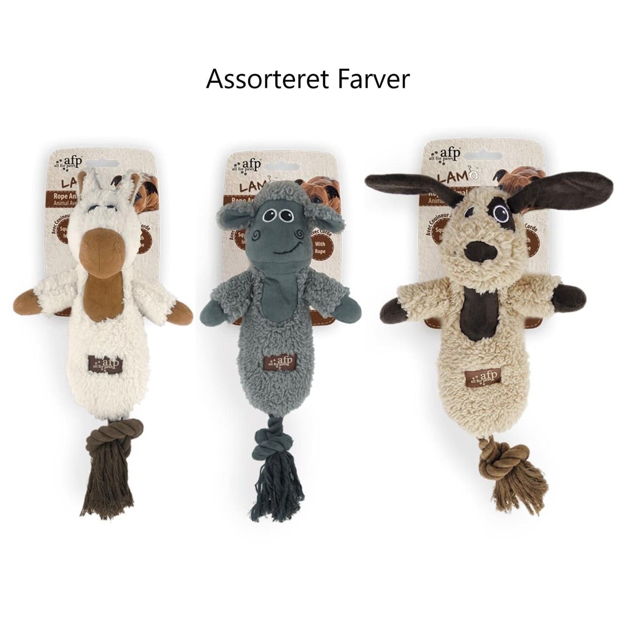 Meldgaard  Afp Lamb Dog Cuddle Rope Dog Sheep Horse 32cm Hundelegetøj Plys Quot Quot Polyester Alt Til Hunden