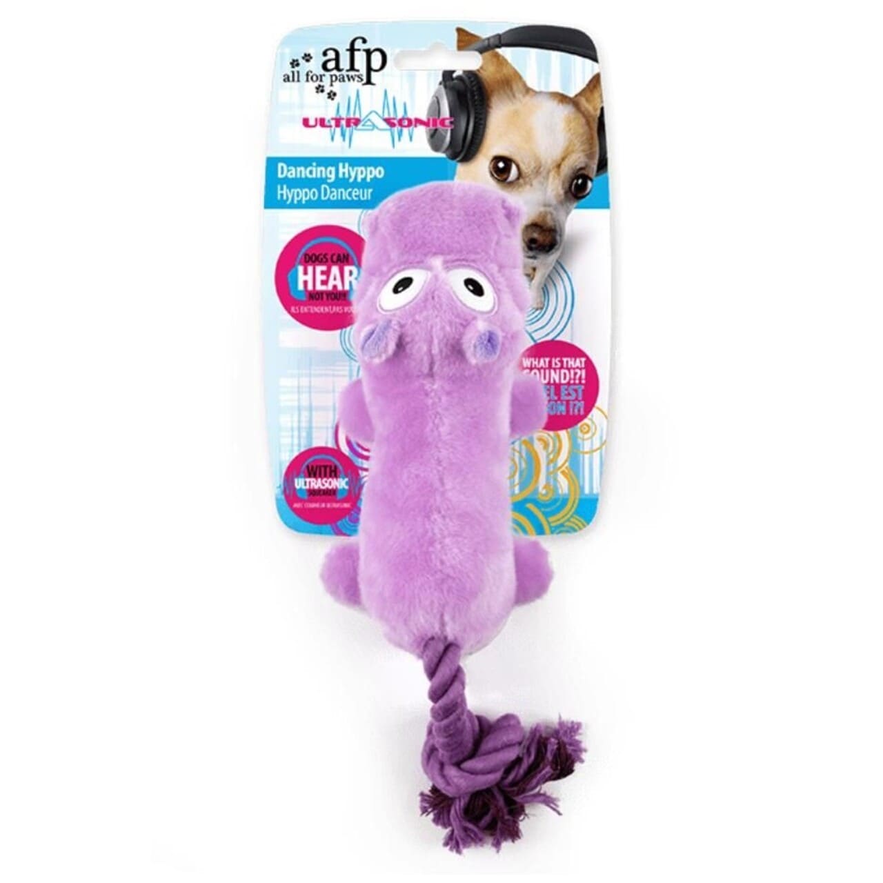 Meldgaard  Afp Ultrasonic Dancing Flodhest 36cm Hundelegetøj Plys Quot Quot Polyester Alt Til Hunden