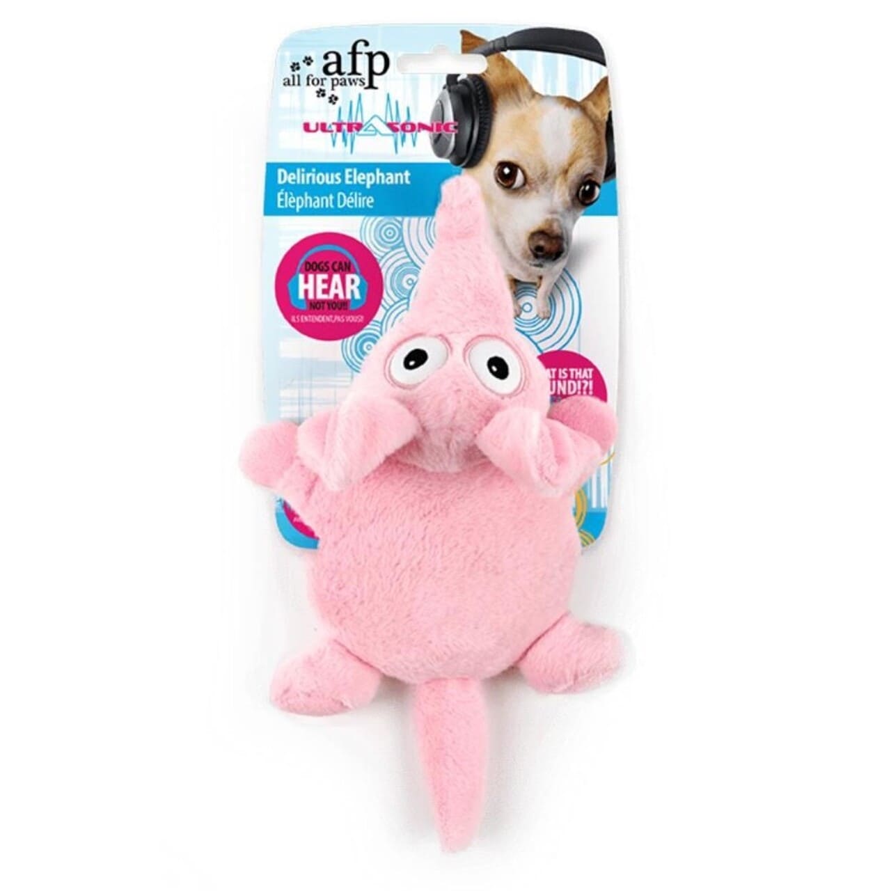 Meldgaard  Afp Ultrasonic Delirious Elefant 32cm Hundelegetøj Plys Quot Quot Polyester Alt Til Hunden