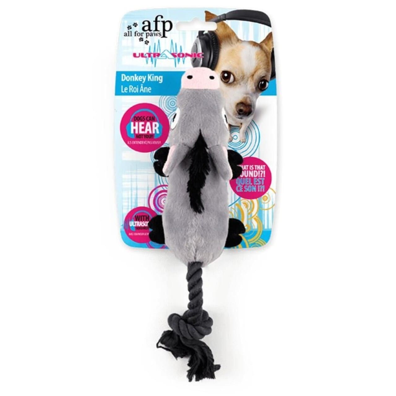 Meldgaard  Afp Ultrasonic Donkey King 38 5cm Hundelegetøj Plys Quot Quot Polyester Alt Til Hunden