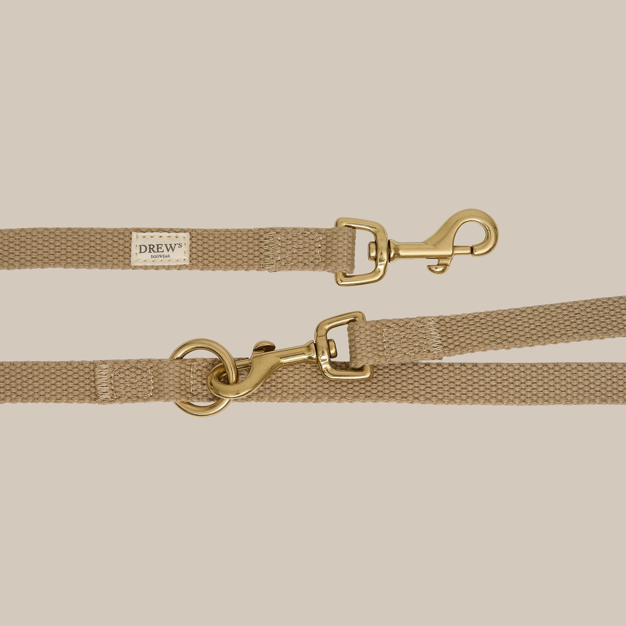 Beige   Justerbar Hundesnor Af Bomuld   Meter