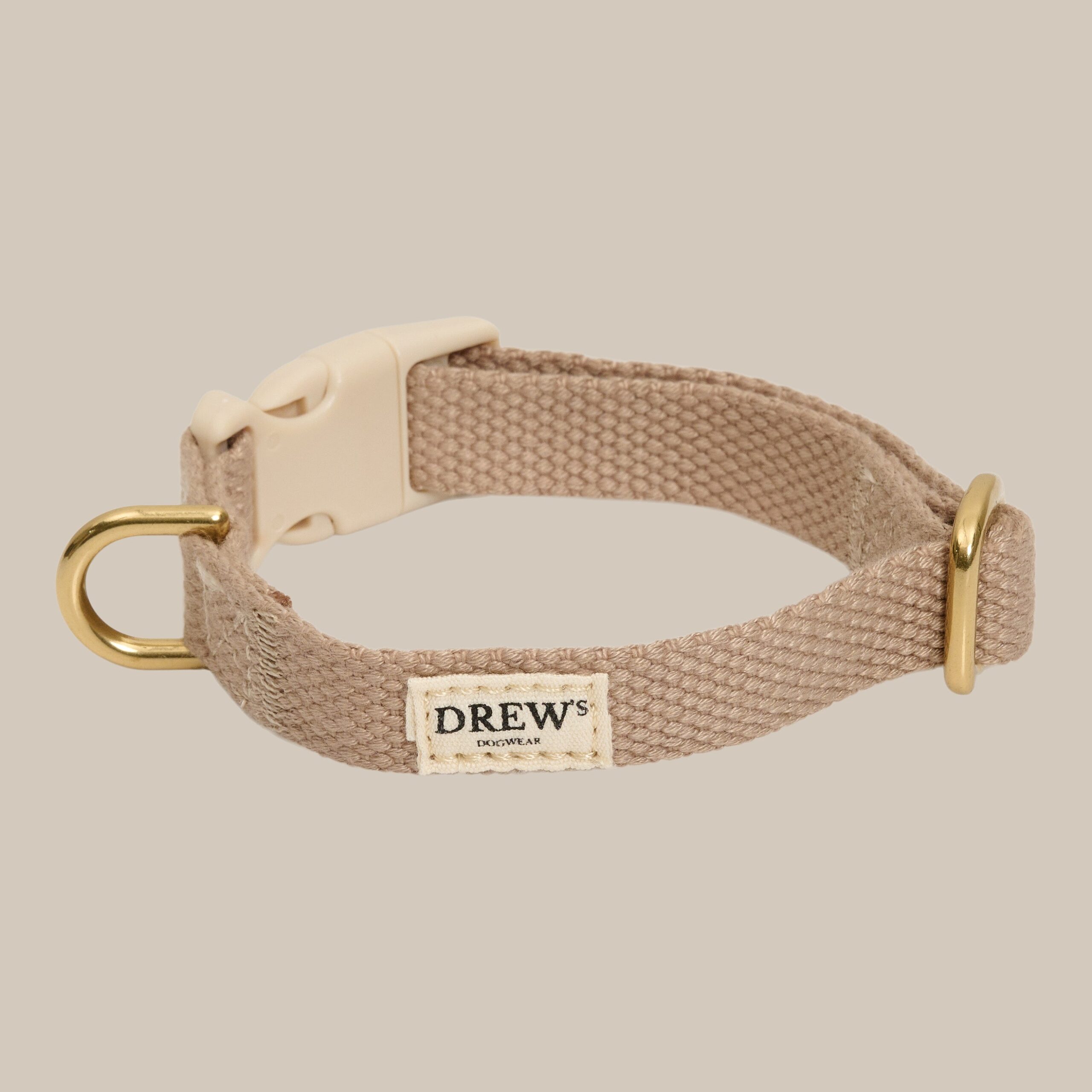 Beige Let Og Justerbart Hvalpehalsbånd Xs Hvalp
