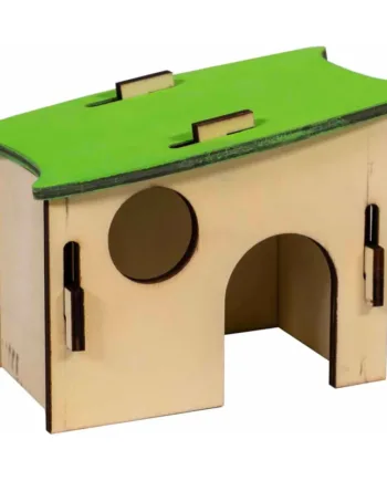 Byg-selv Træhus Til Mus  Hamster Eller ørkenrotter 14x9x10cm