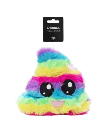 Dogman Dog Toy Rainbow Poop Kawaii Plushie Squeaker 20cm