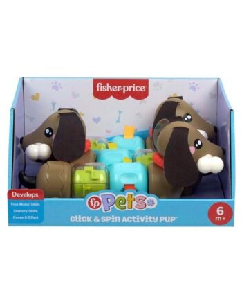 Fisher Price Click  Amp  Spin Aktivitetshund