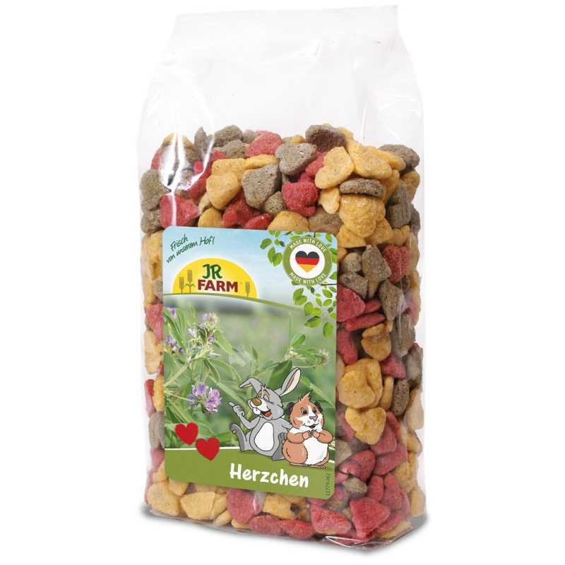 Jr Hjerter 200g  Sprød Snack Til Kaniner Og Gnavere